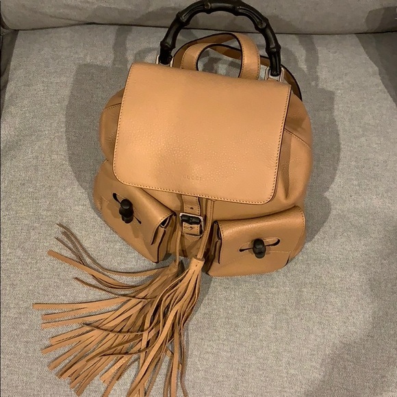 Authentic 💯 Gucci Bamboo Backpack - Picture 3 of 8